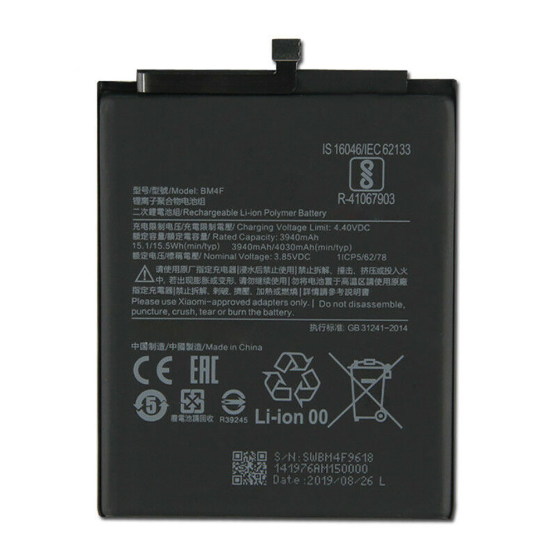 BM4F. Batterie Générique Xiaomi Mi 9 Lite, Mi A3, CC9, CC9e
