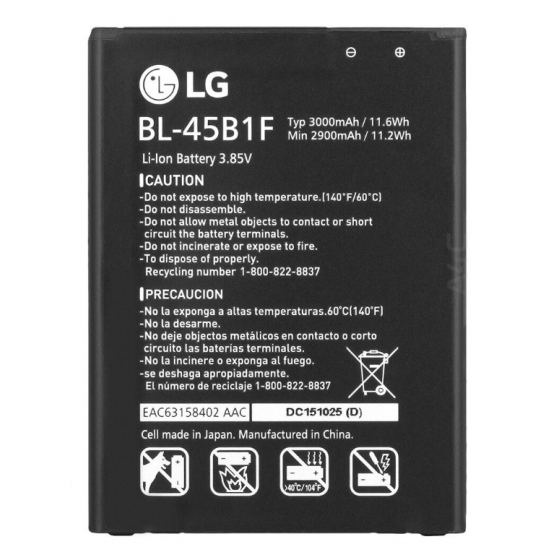 BL-45B1F - Batterie Originale LG V10,  H900, Stylo 2, H901, VS990