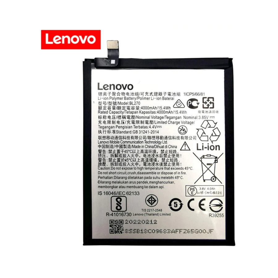 BL270 - Batterie Lenovo pour Motorola Moto G6 Play